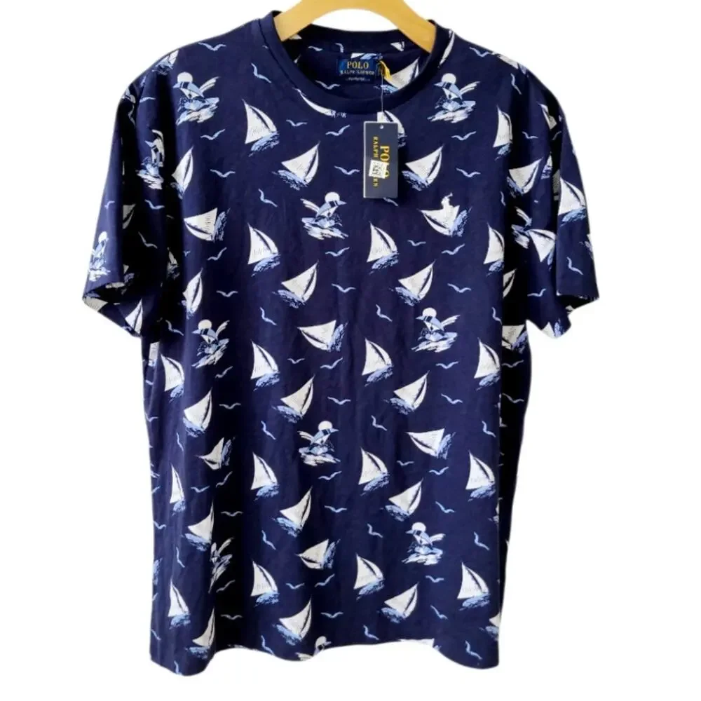 NWT Polo Ralph Lauren Polo Bear Nautical Tee Navy XL Classic Fit Preppy